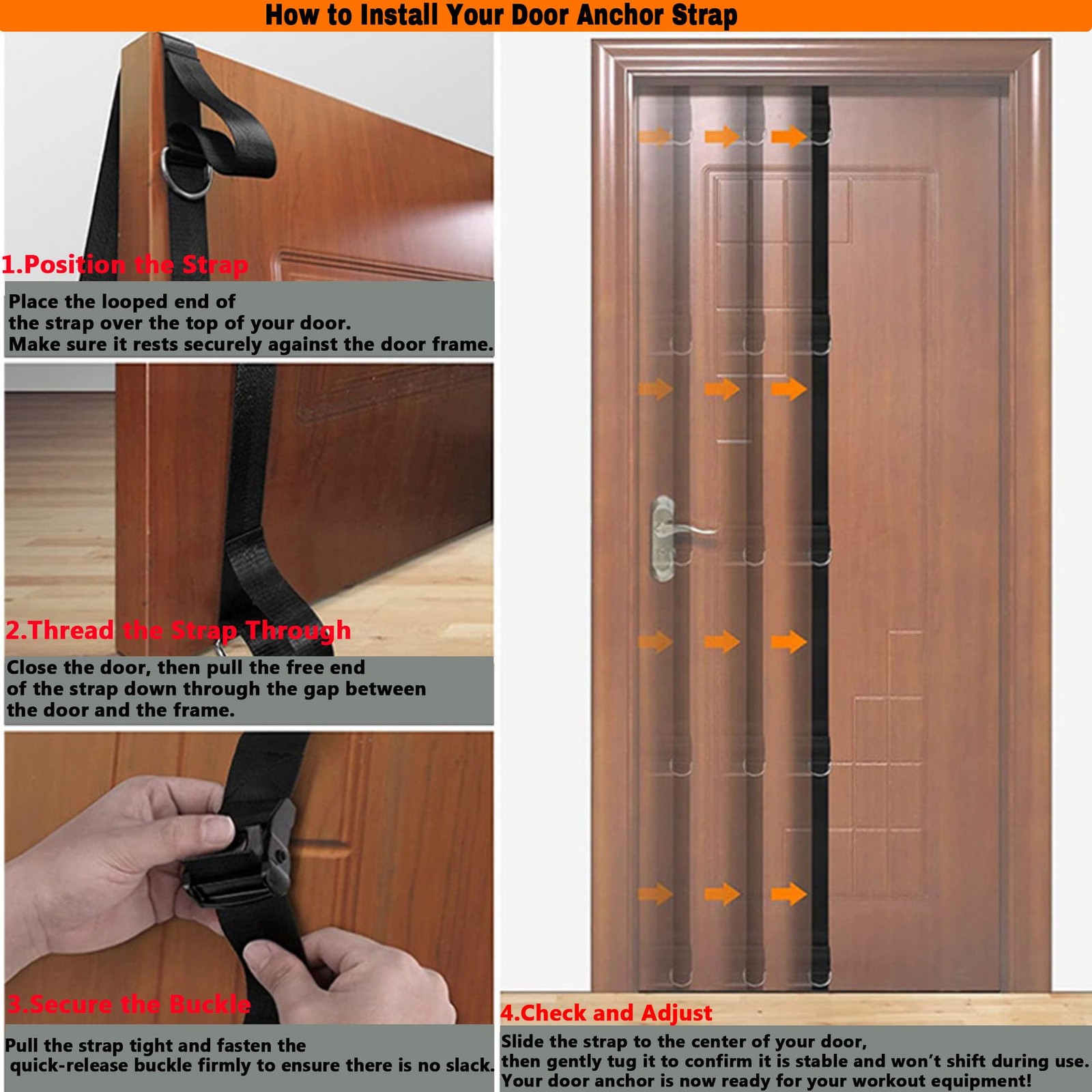 Resistance Bands Set with Door Anchor Training System, 5 Colors Stackable up ...