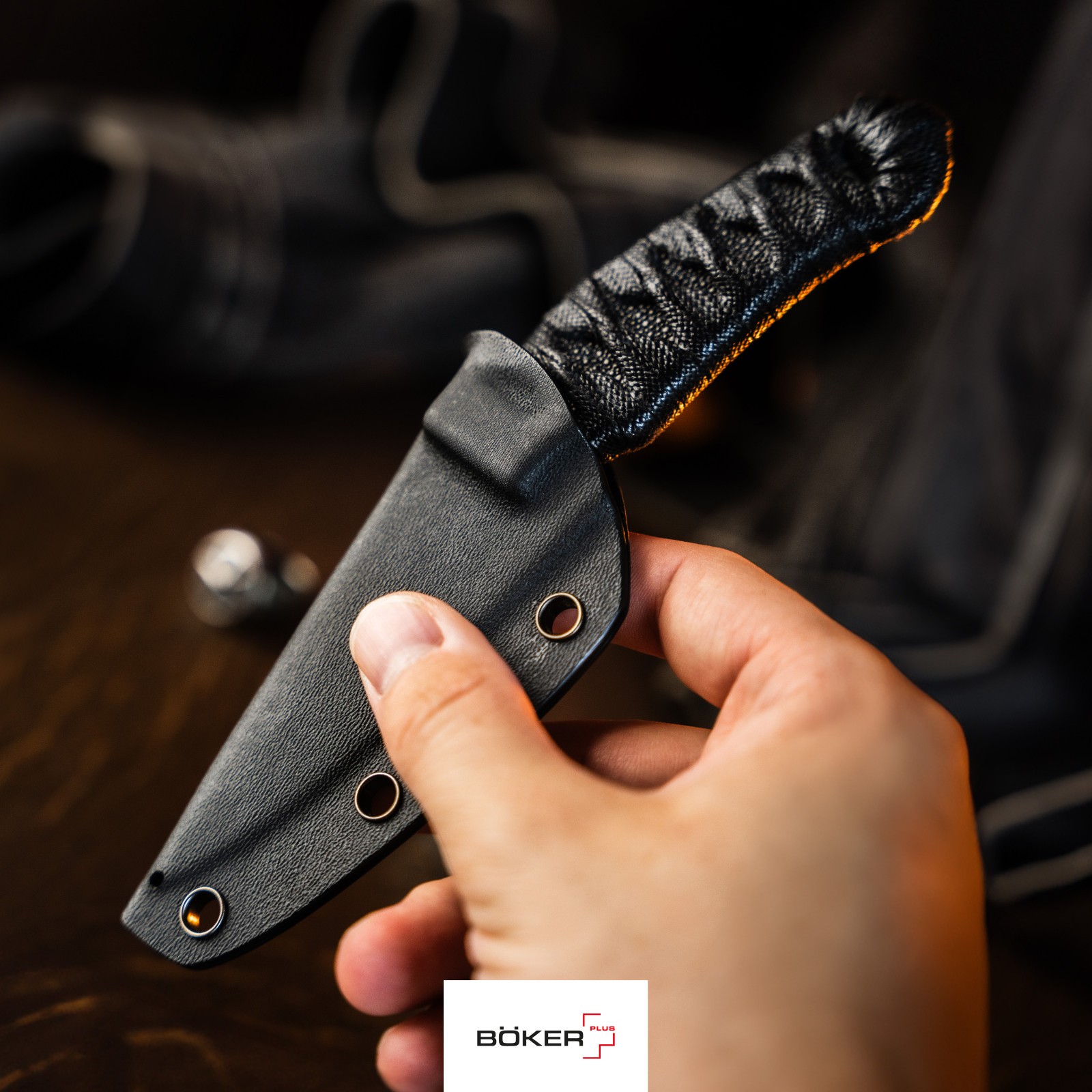 BOKER PLUS 302 Fixed Knife Japanese Style Nitro-V Blade Ray Skin Kydex 02BP0006