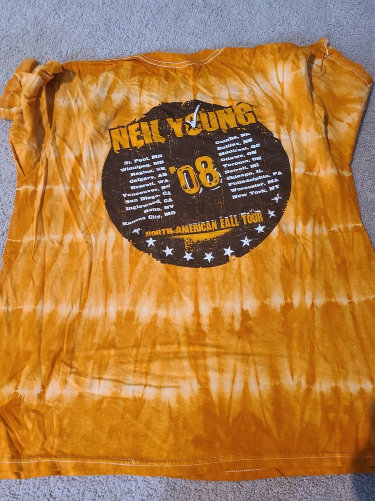 Neil Young Concert Tour Shirt Original