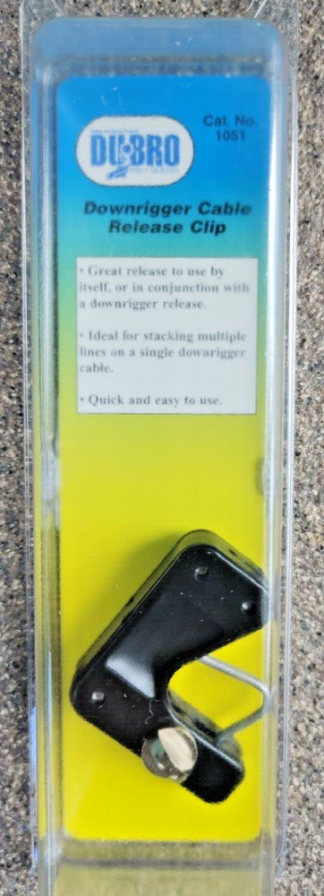 Du-Bro 1051 Downrigger Cable Release Clip-For Stacking Multiple Lines on 1 Cable