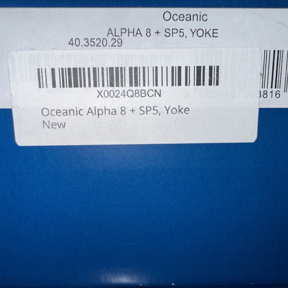Oceanic Alpha 8 + SP5, yoke Scuba Diving