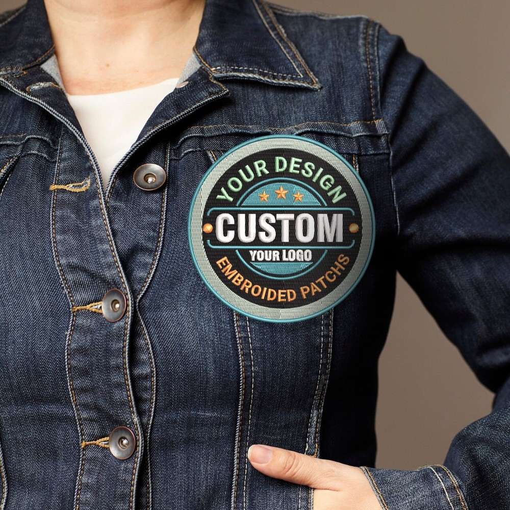 Custom Embroidered Logo Patch, Personalized Logo Patches, Sew on/Iron On Patch