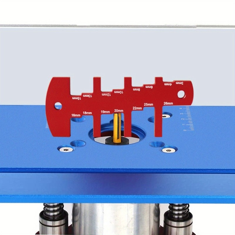 Strong Aluminum Routers Depth Measuring Tool with Clear Scale for DIY Projects