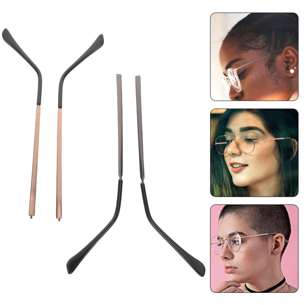 2 Pair Replacement Glasses Arms Temple Eyeglass Eyewear Frame Accessory