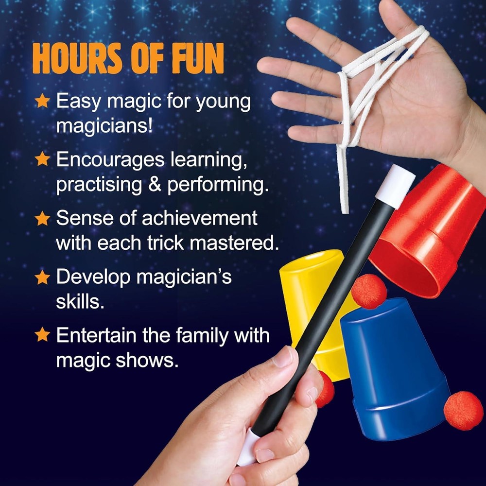 Amazing Magic Set With 100 Tricks, Props, Instructions 100 Easy Tricks for Kids