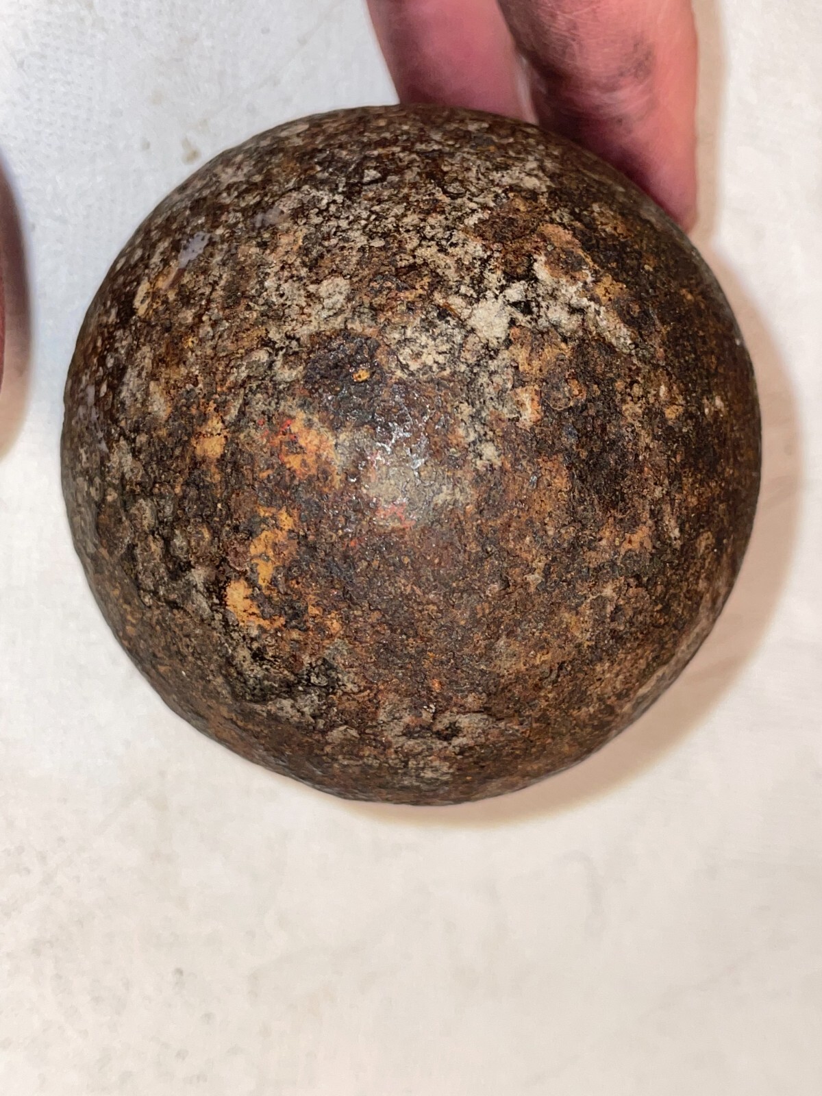 Antique Cannonball 2 5/8" Diameter 2 Pounds 6.8 Ounces