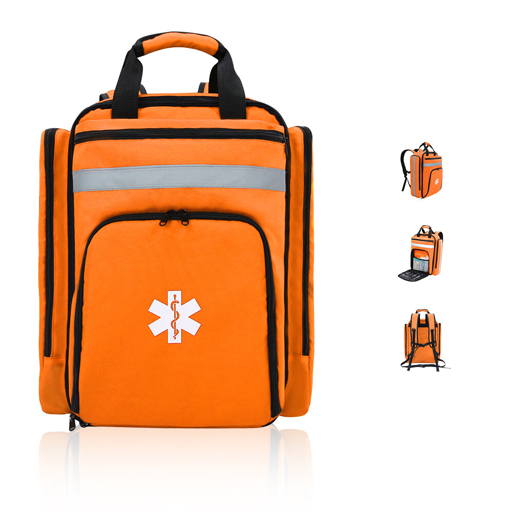 First Aid Bag Emergency Backpack Large Capacity Sorted Storage Survival