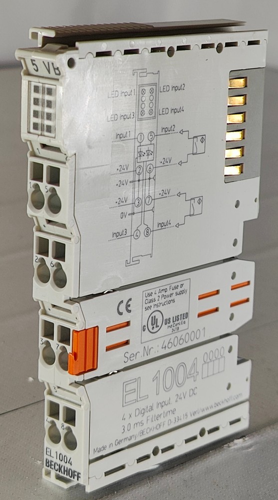 Beckhoff EL1004 4x Digital Input Module 24V DC 3.0 ms Filtertime