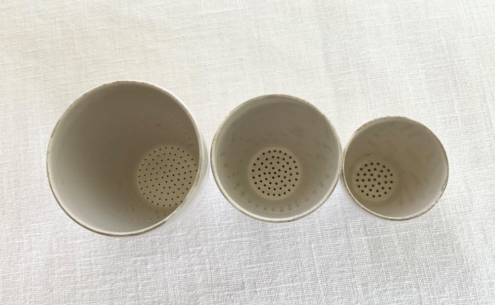 Coors Porcelain Strainer Crucible Cups (3)