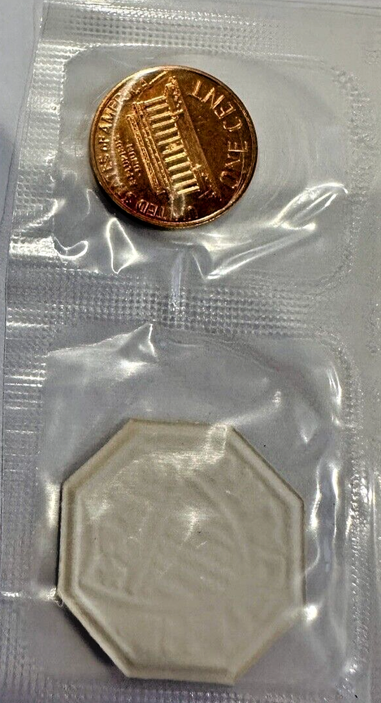 1963 LINCOLN Proof Cent w/Mint Token ~ Sealed Mint Cello ~From Original Mint Set
