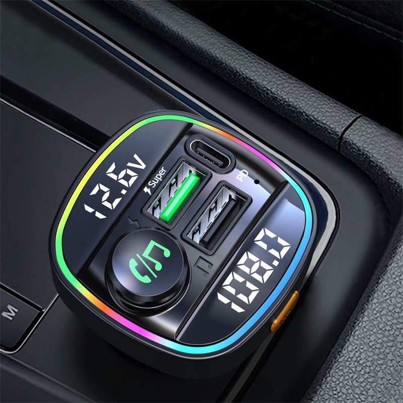 Car Bluetooth FM Transmitter MP3 Player USB Auto Fast Charger Adapter