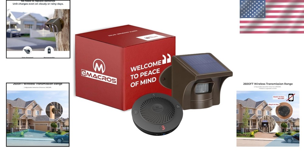 Outdoor Motion Sensor Alarm - Weatherproof Security