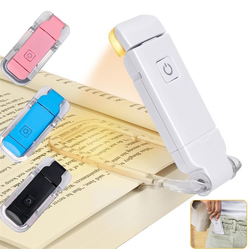 Mini Light Reading Clip Light LED Small Night Light USB Charging Adjustable Brig