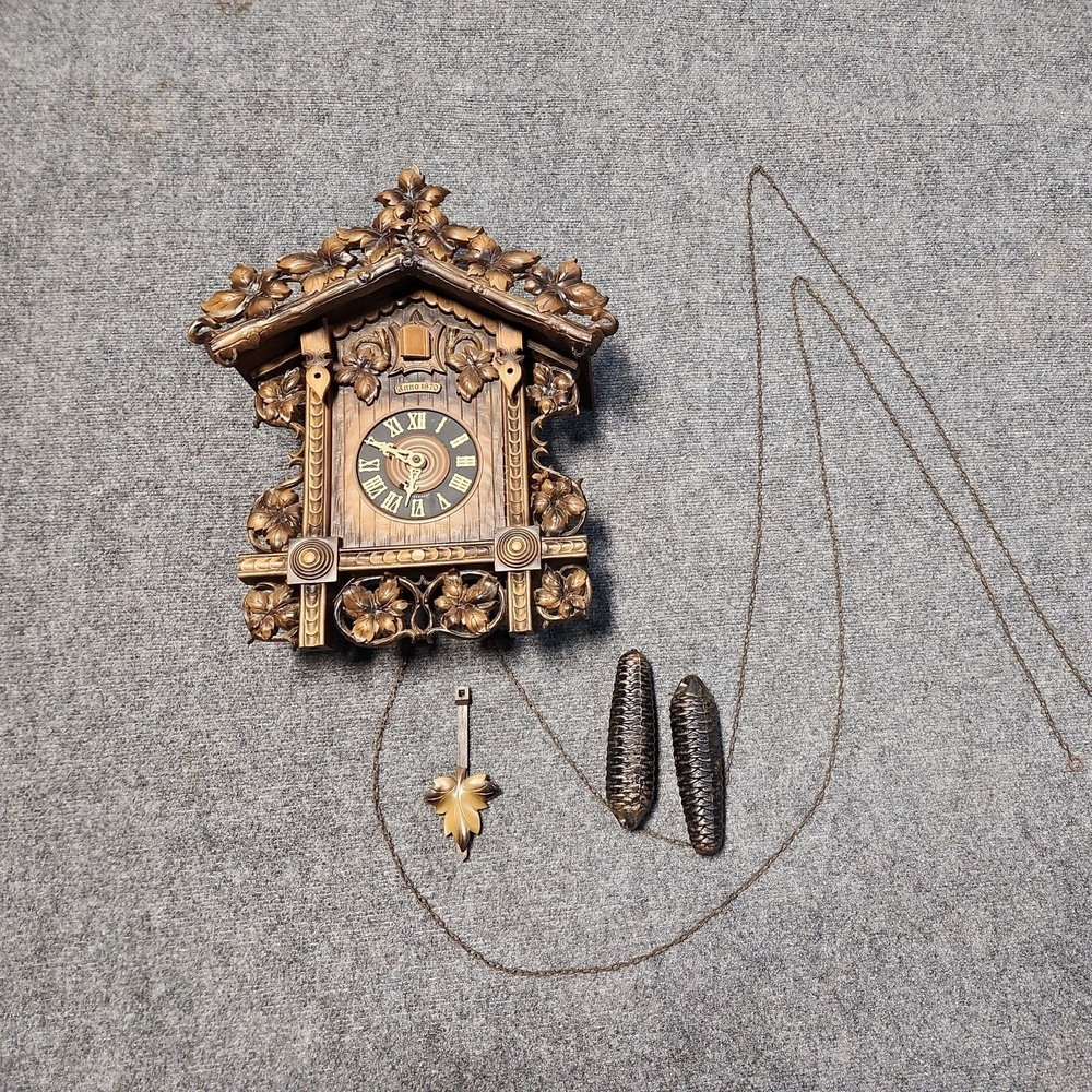 Vintage CUCKOO CLOCK Complete & Running German Made