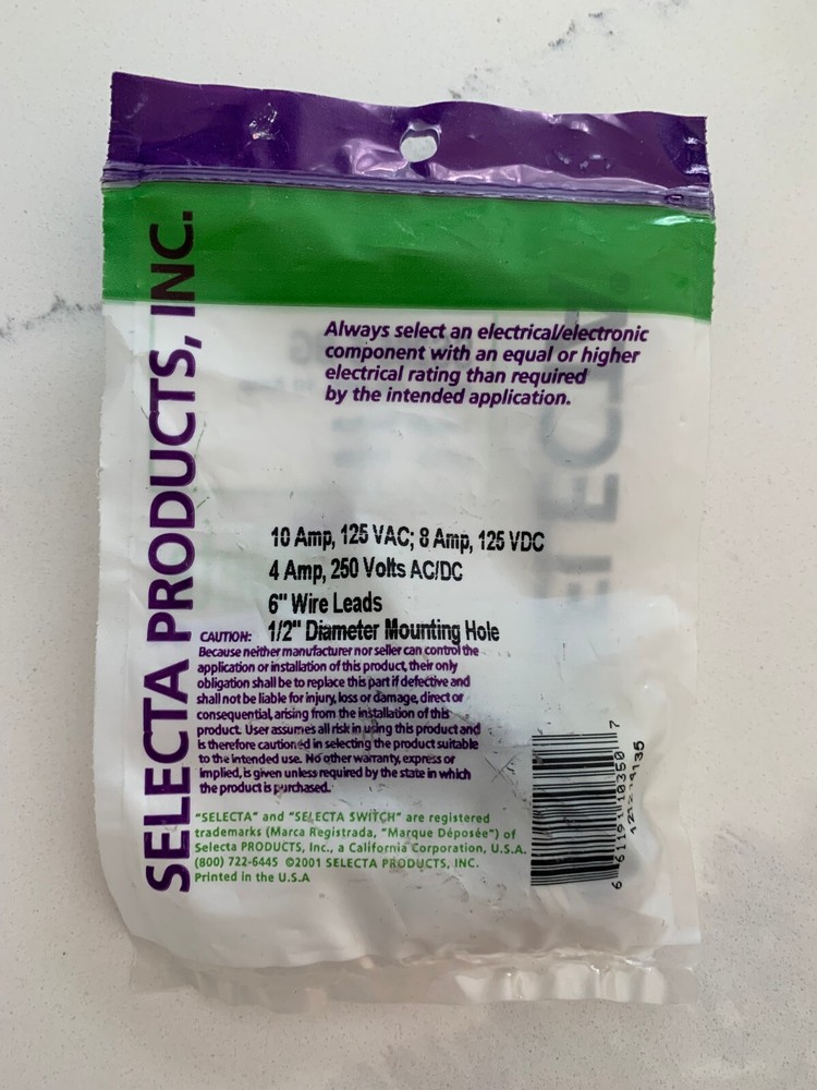 Selecta SS205-5-BG Toggle Switch