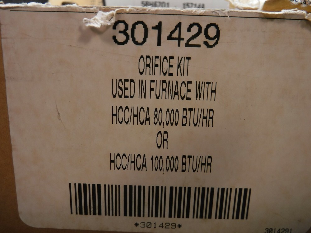 Orifice Kit, 301429, Gas Conversion Kit (For Parts & Repairs)