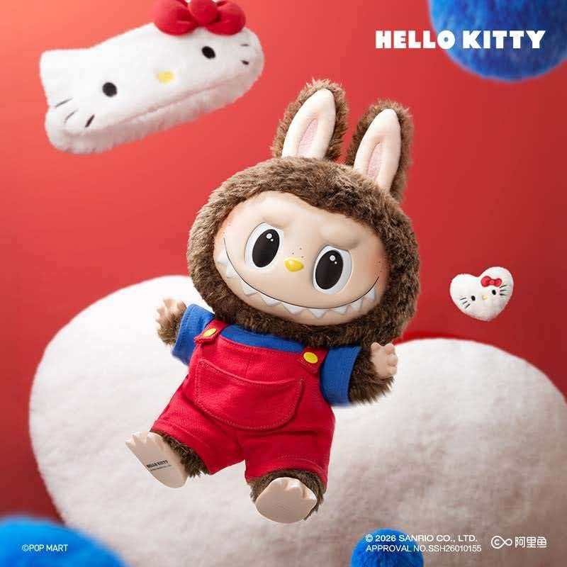 Authentic The Monsters X Hello Kitty Figure Plush Toy Gift New 14.96inches