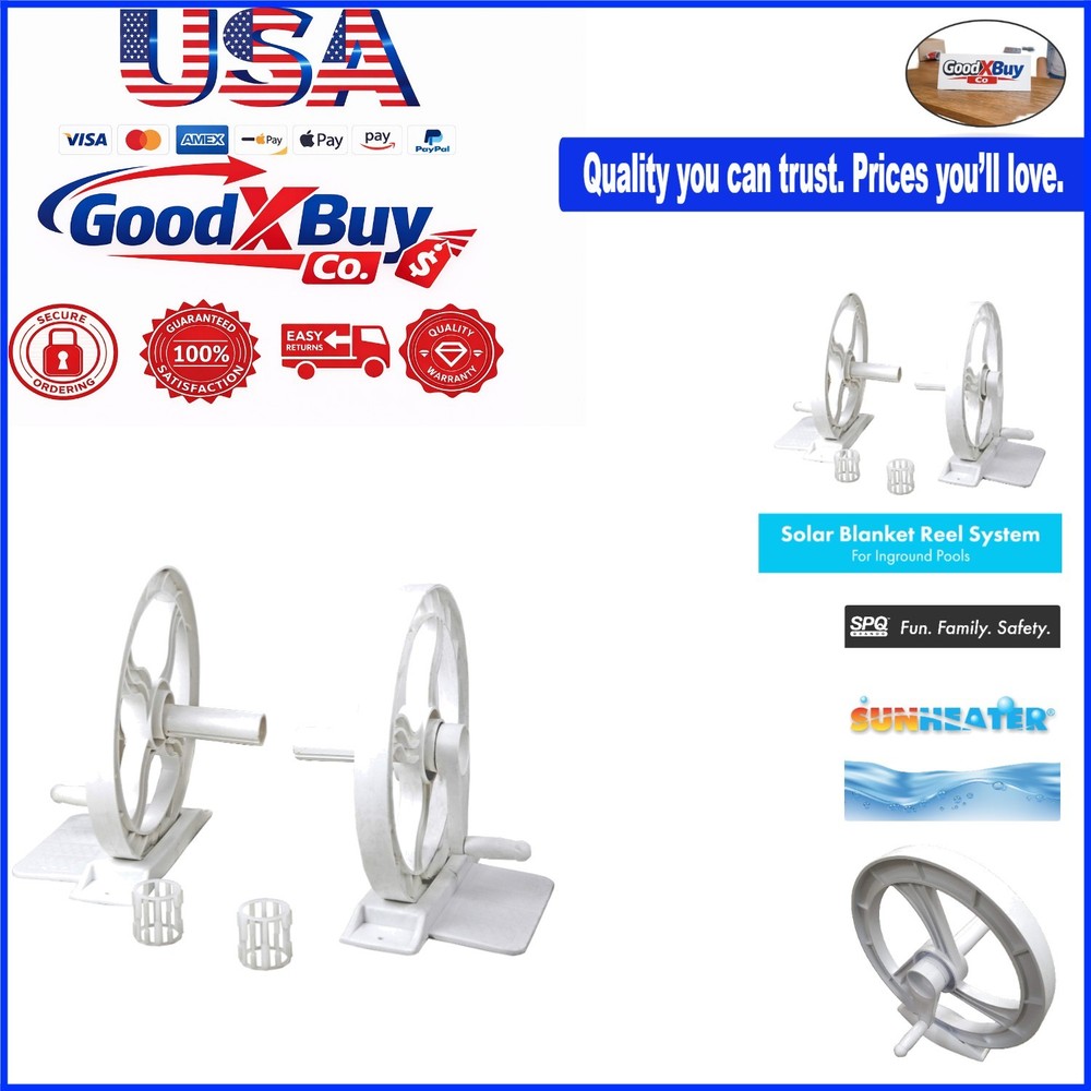Solar Blanket Reel System for Inground Pools – Smooth Rollers, Hardware Inclu...