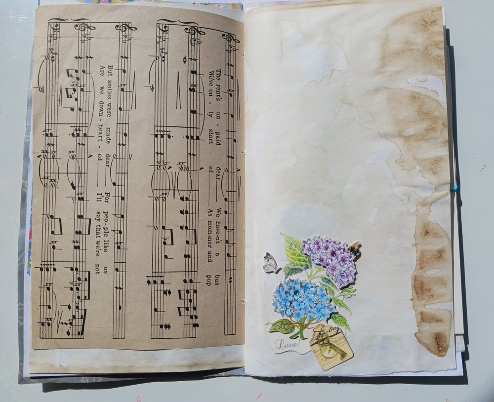 Vintage Themed Junk Journal Handmade 40 pages