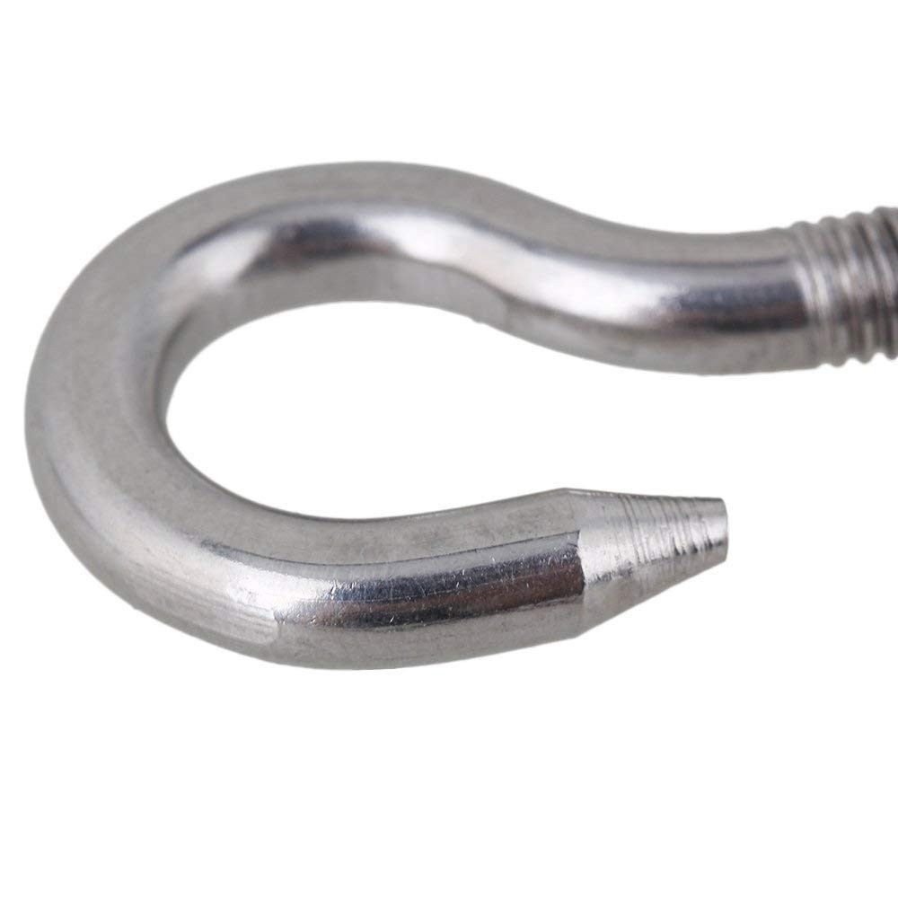 5pcs M4 Stainless Steel Turnbuckle Wire Rope Tension Hook Eye