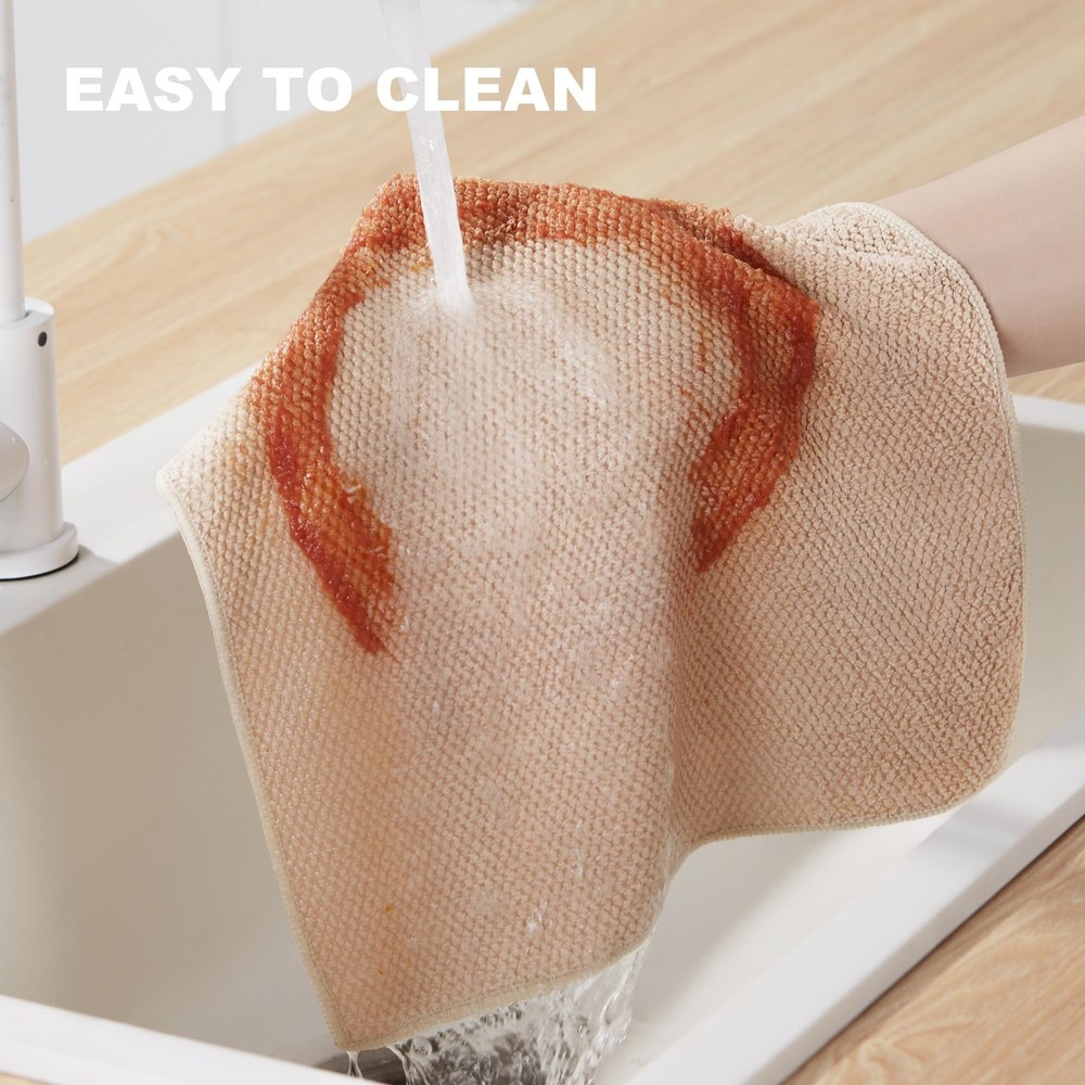 JOYMOOP Microfiber Cleaning Cloth, Soft Absorbent Cloth, MultiPurpose Cleanin...