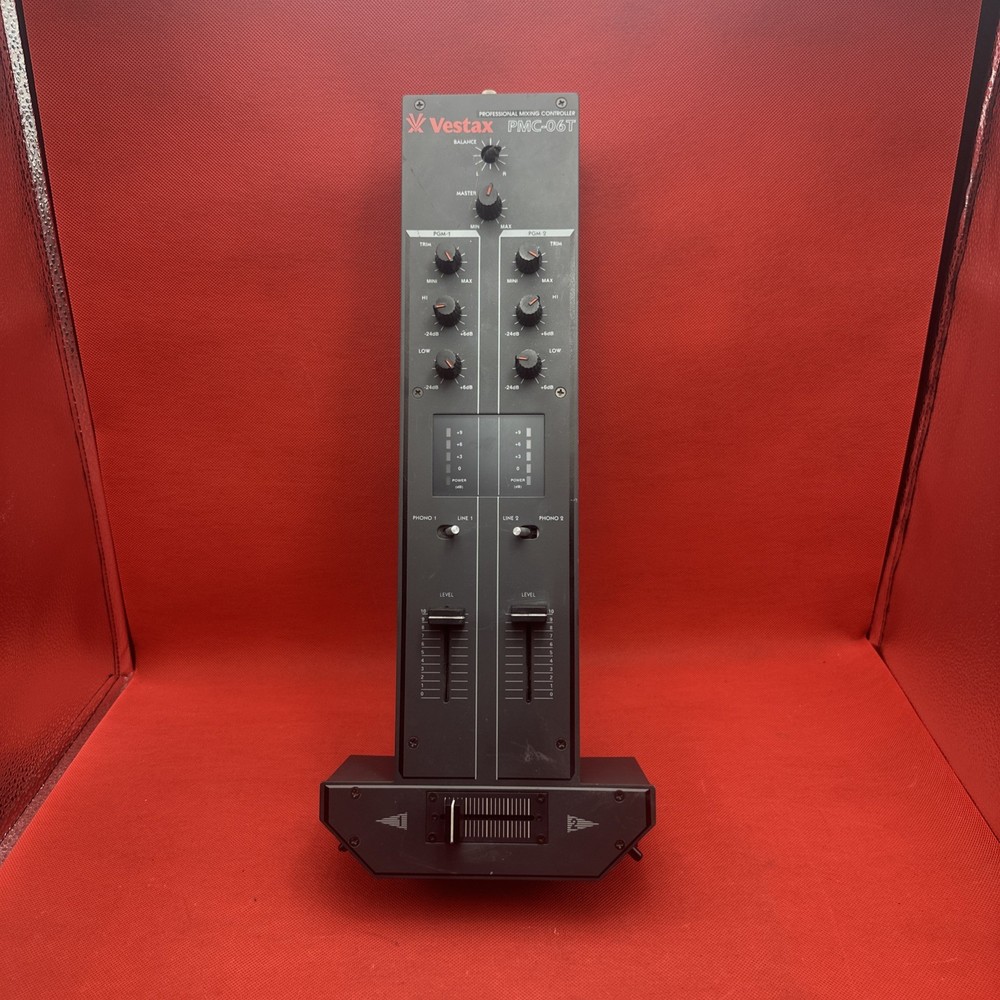 Vestax mixer PMC-06T missing Knobs / No Ac Adapter