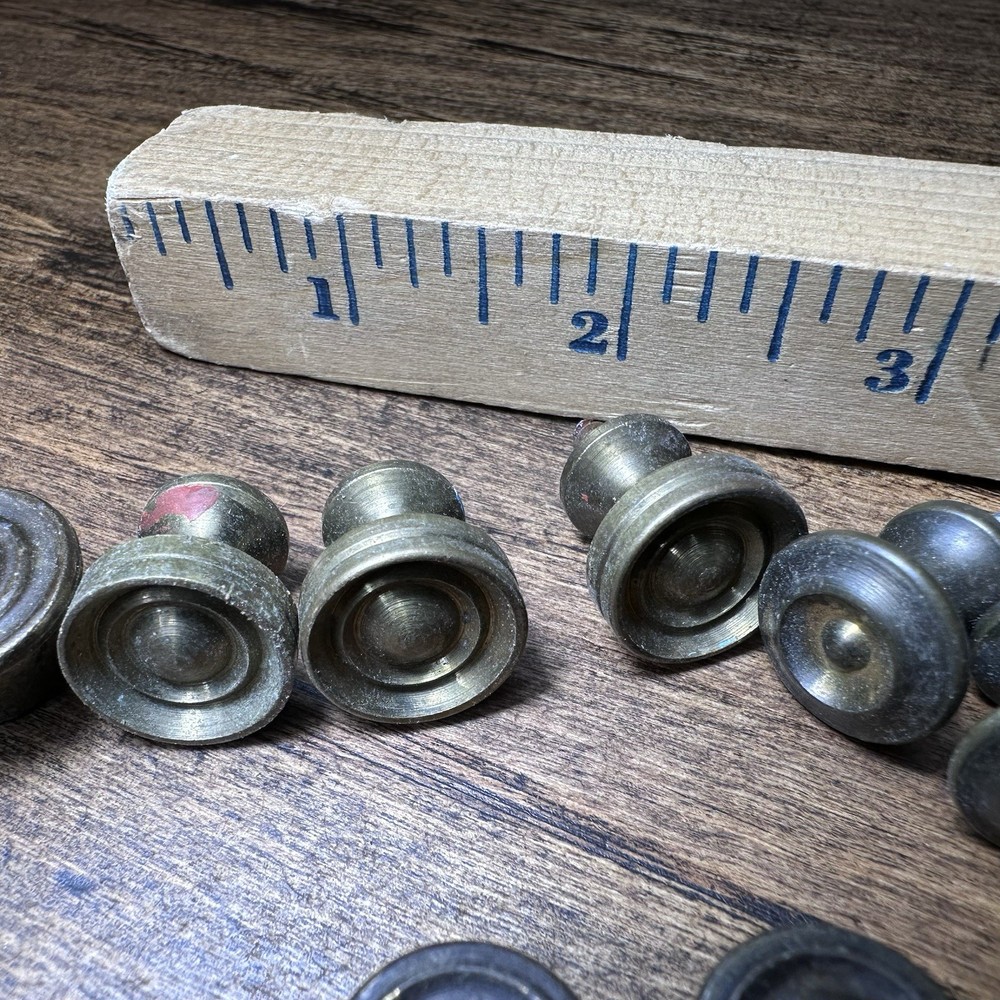 Lot Of Vintage Miniature Brass Knobs