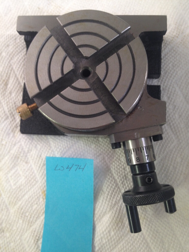 1 NEW 3" VERTICAL / HORIZONTAL ROTARY TABLE WITH CLAMPING KIT. NICE SET. (W474)