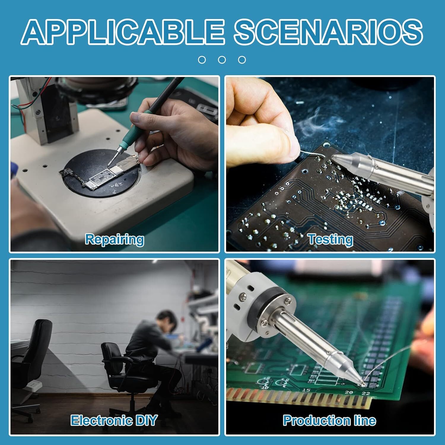 110V S-993A Electric Vacuum Desoldering Pump Solder Sucker Gun Suction Tin Gun