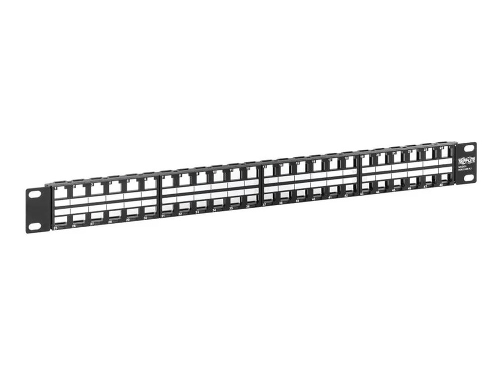 Tripp Lite 48-Port Rack-Mount Unshielded Blank Keystone/Multimedia Patch Panel