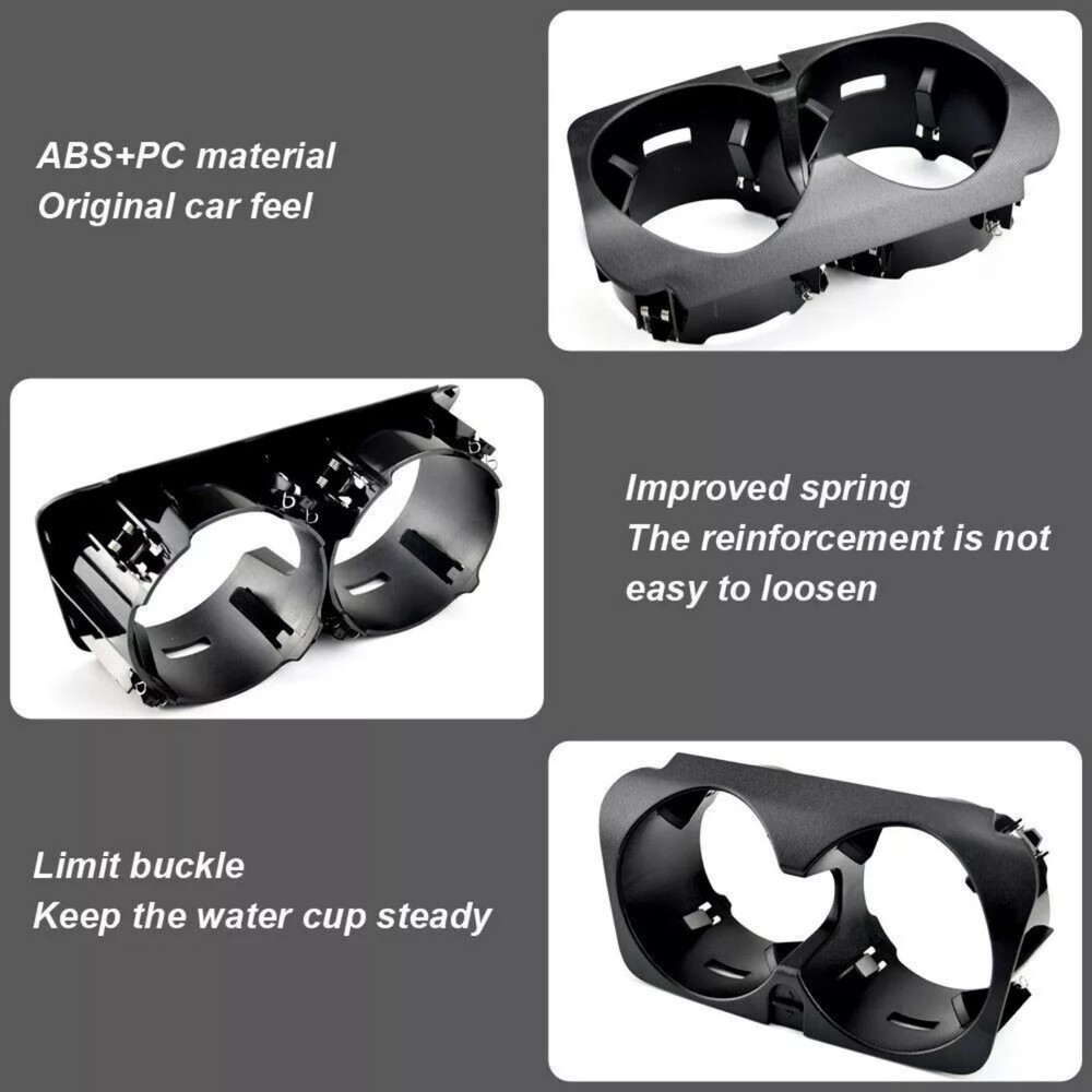 ABS+PC Center Console Insert Drinks Cup Holder For Benz W205 W213 W253 W447