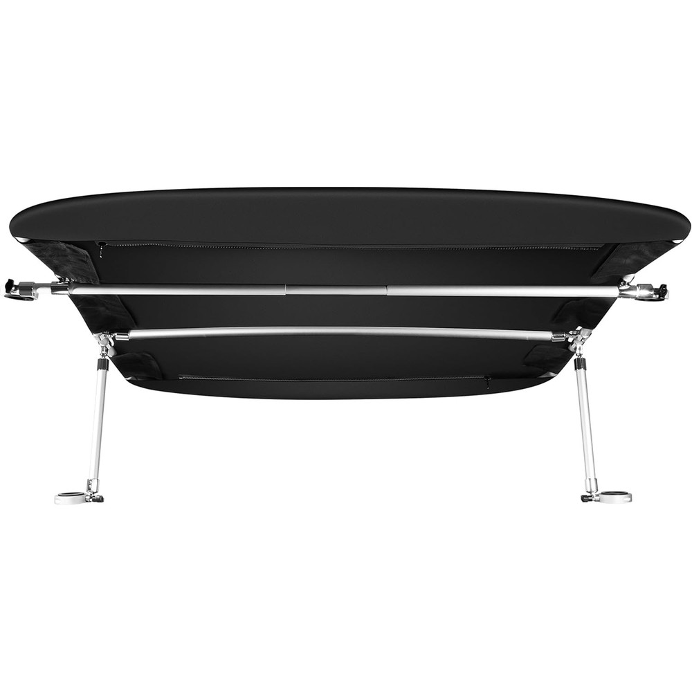 Universal Wakeboard Tower Mounted Flat Cargo Bimini Top Cover 600D Canvas Frame