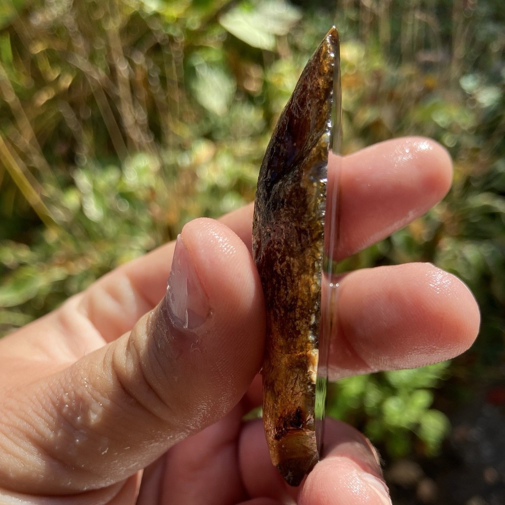 Wonderful Stringy Mossy Agate End Cut 1.64 Oz