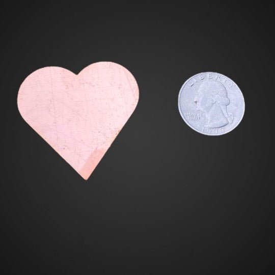 Raw Copper Hearts, 1.5" (10 Pack)