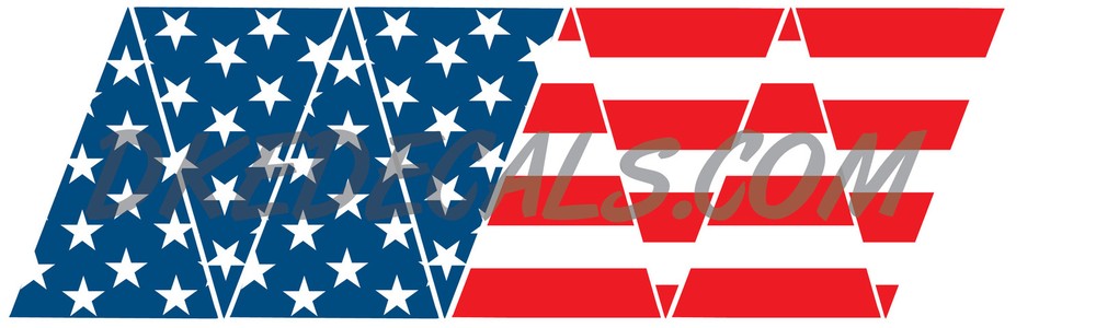 AMERICAN FLAG REFLECTIVE HELMET CREST