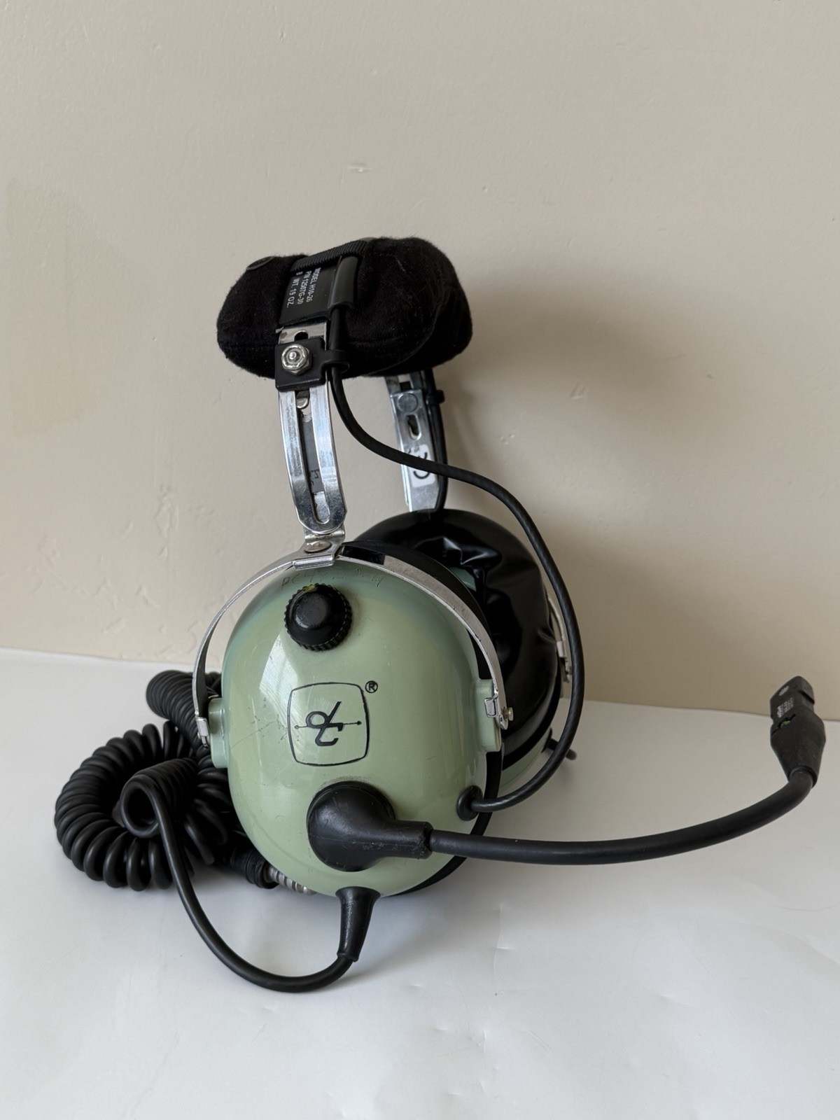 David Clark Aviation Headset Model H10-26 Noise Cancelling Microphone M7A