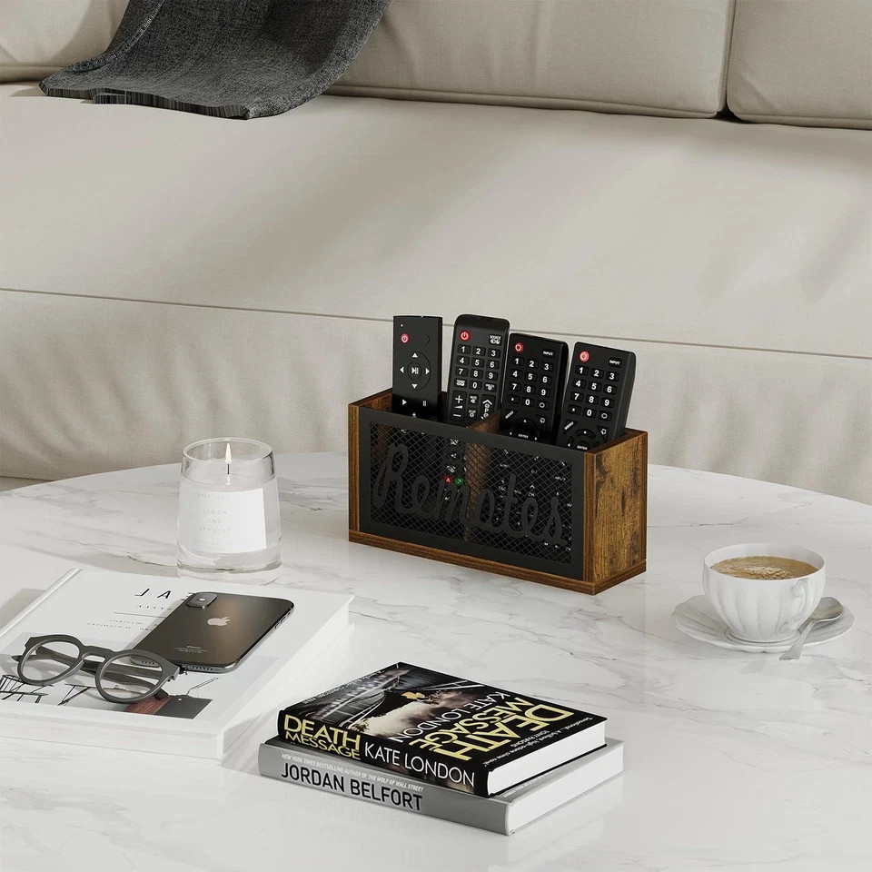 Remote Control Holder Wall Mount TV for Caddy for Table Organizer Divided