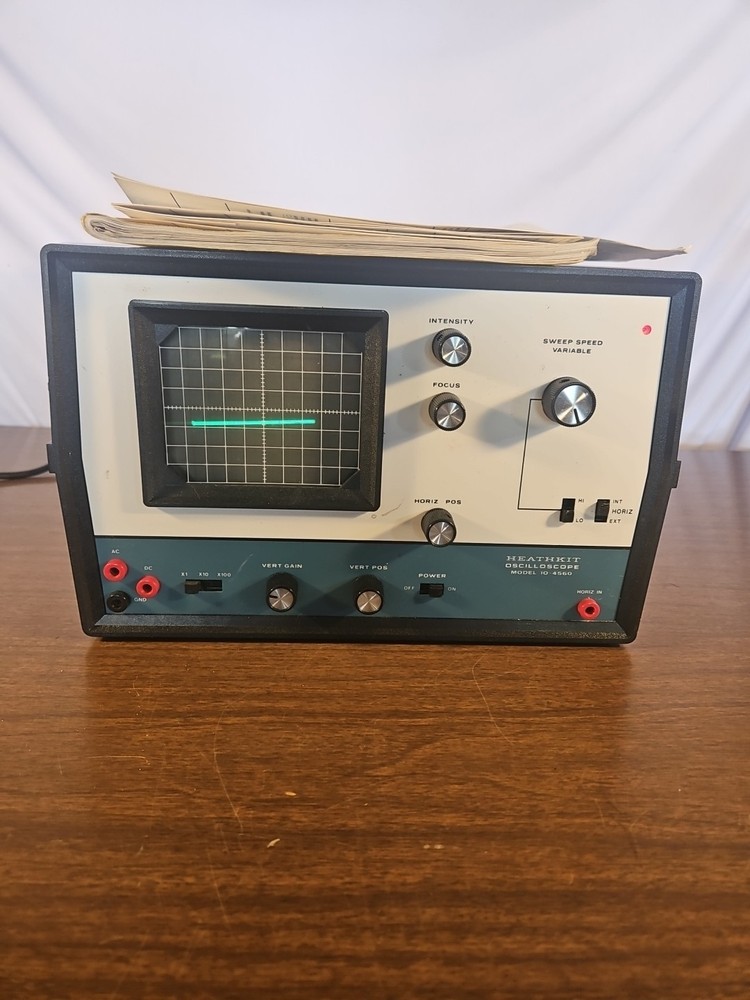 Heathkit Oscilloscope IO-4560 With Paperwork UNTESTED