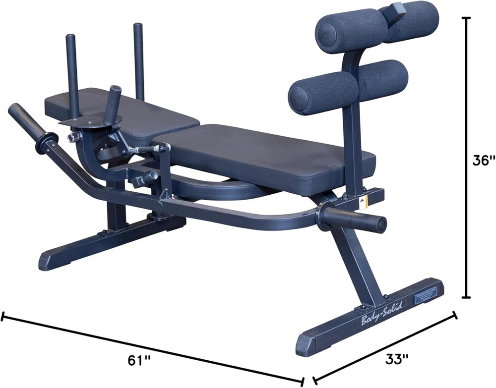 (GAB100B) Counter-Balanced Ab Bench - Adjustable Sit-Up/Decline Bench for Full A