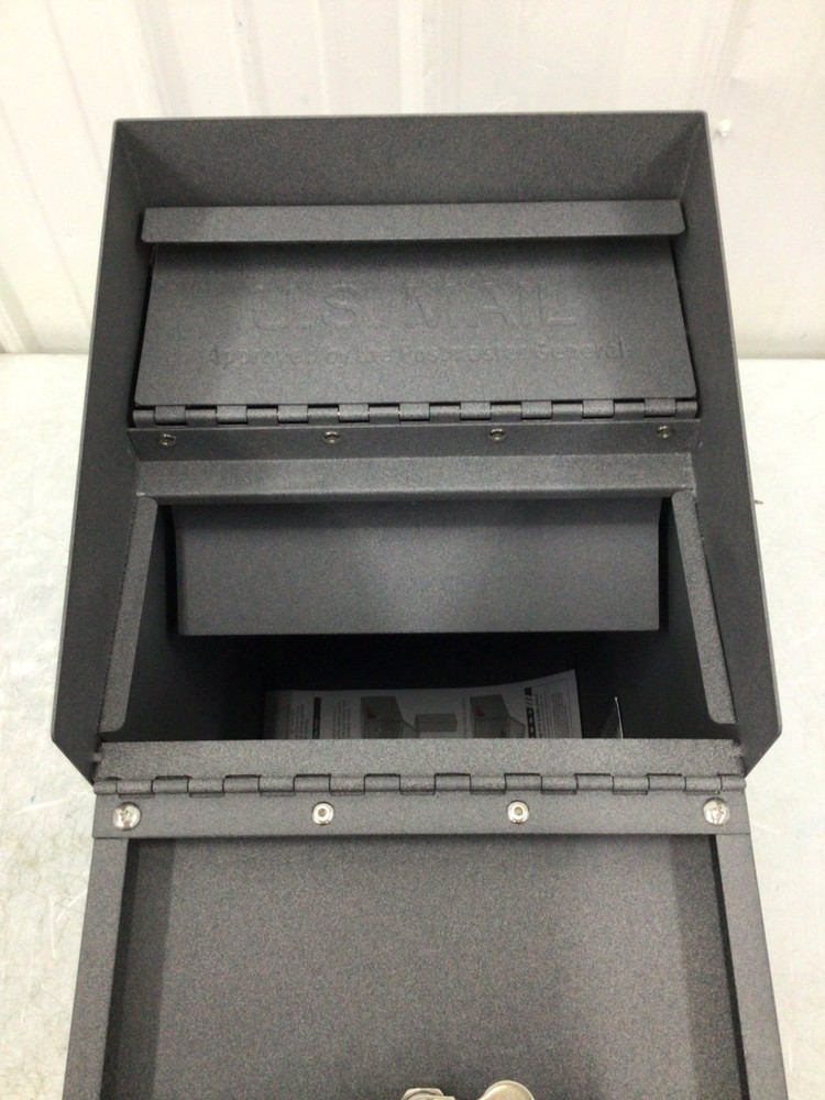 Mail Boss Granite Mailbox Parcel Manager Locking Post-Mount High Security Lock