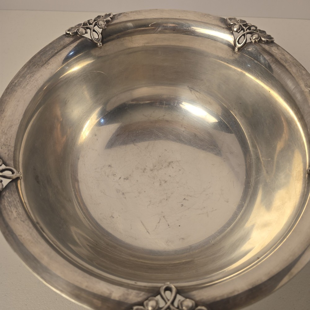 VTG Fisher Silversmith Bowl Silver Plate EPC #K 264 - 10 in Dia 5 in Tall