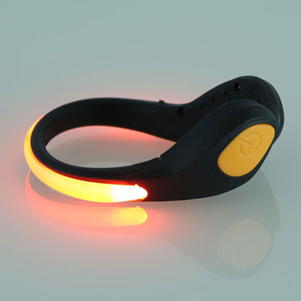 (1 PAIR) LED SHOE Light glow CLIPS for night safety leg running walking jogging