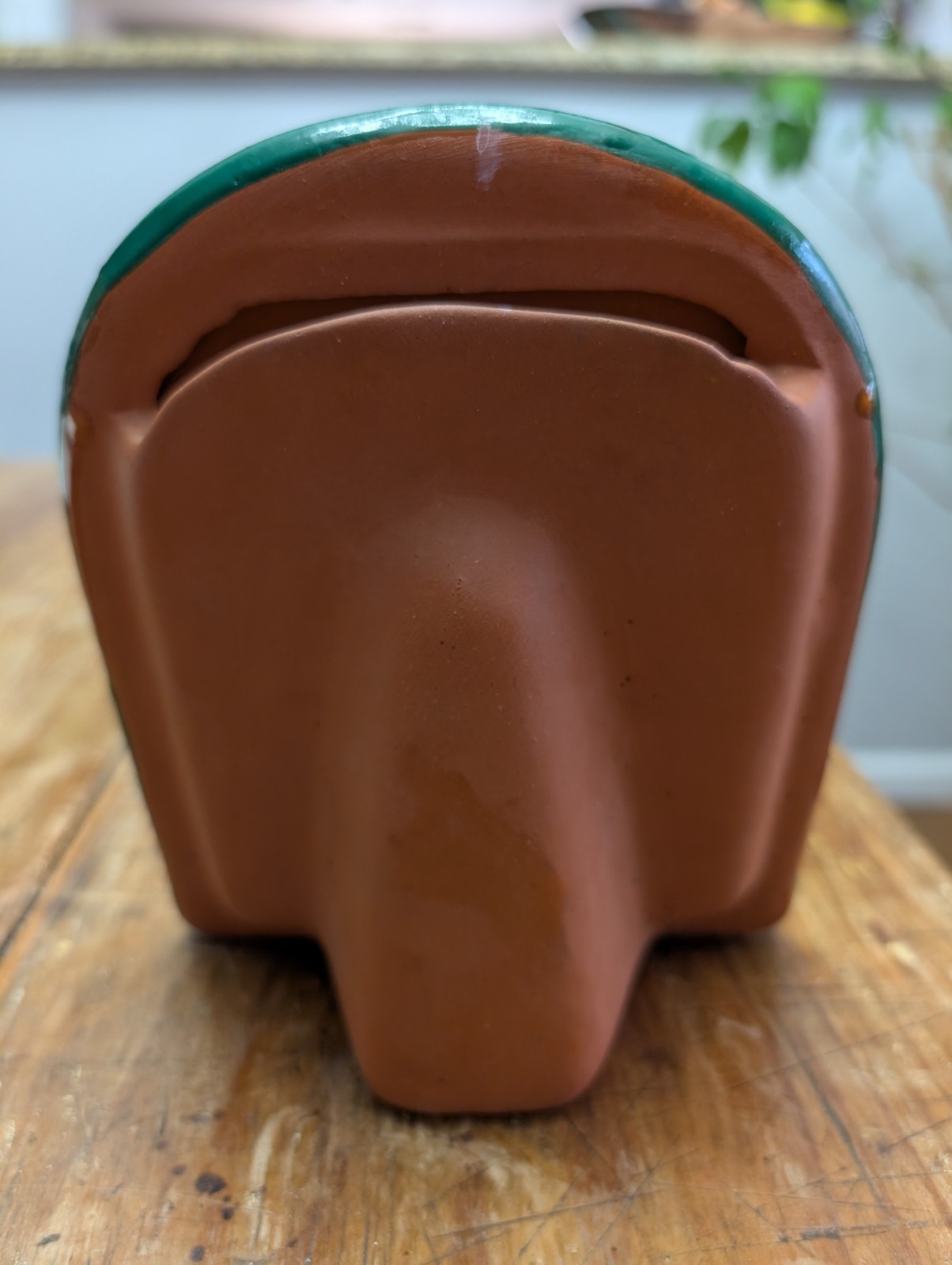 Vintage Terracotta Picture Frames Hand Painted Arch Mexico Vibrant Folk Art