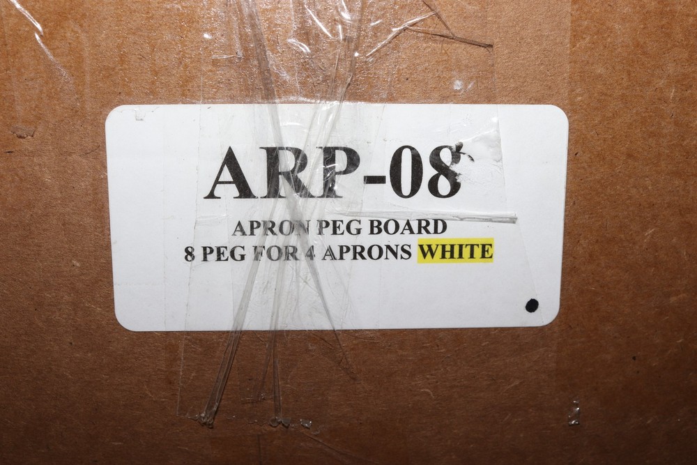 Techno-Aide X-ray Apron Peg Board Rack White ARP-08