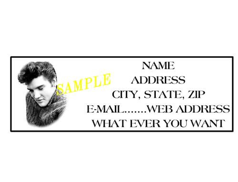 ELVIS PRESLEY  ADDRESS LABELS COOL!!! #1