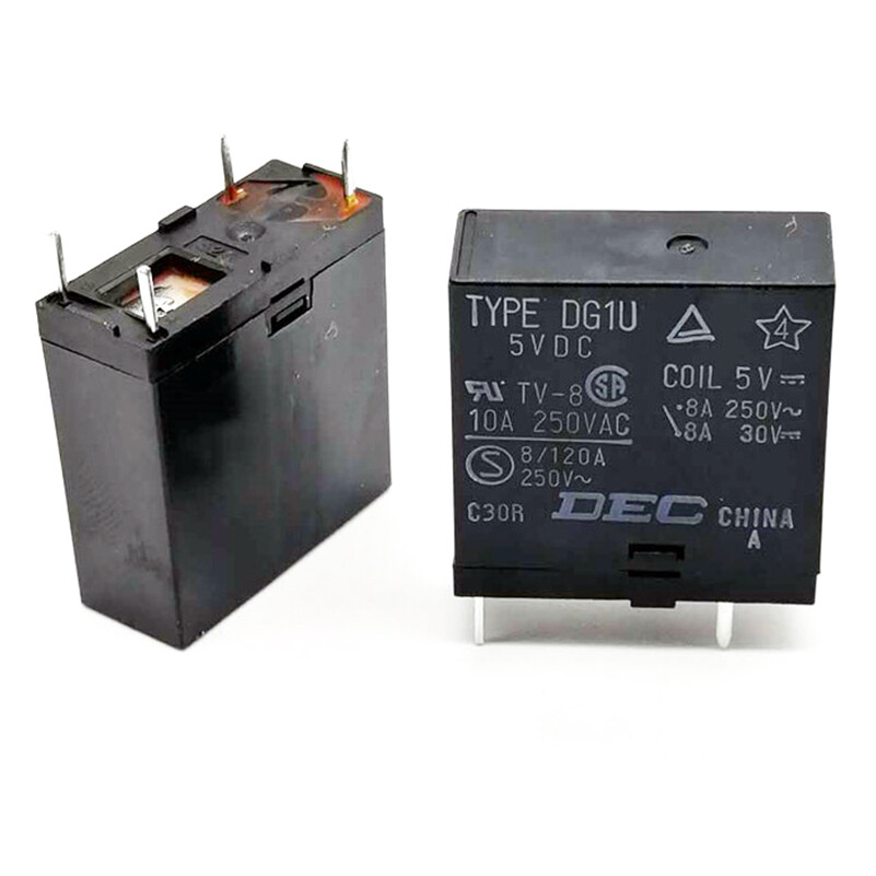 2PCS DEC TYPE DG1U-5VDC Power Relay 4Pins