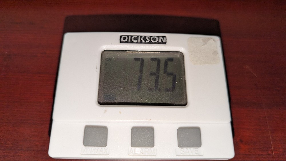 (1) DICKSON TM320 LCD Display Temperature Data Logger No Power/Connection Cables