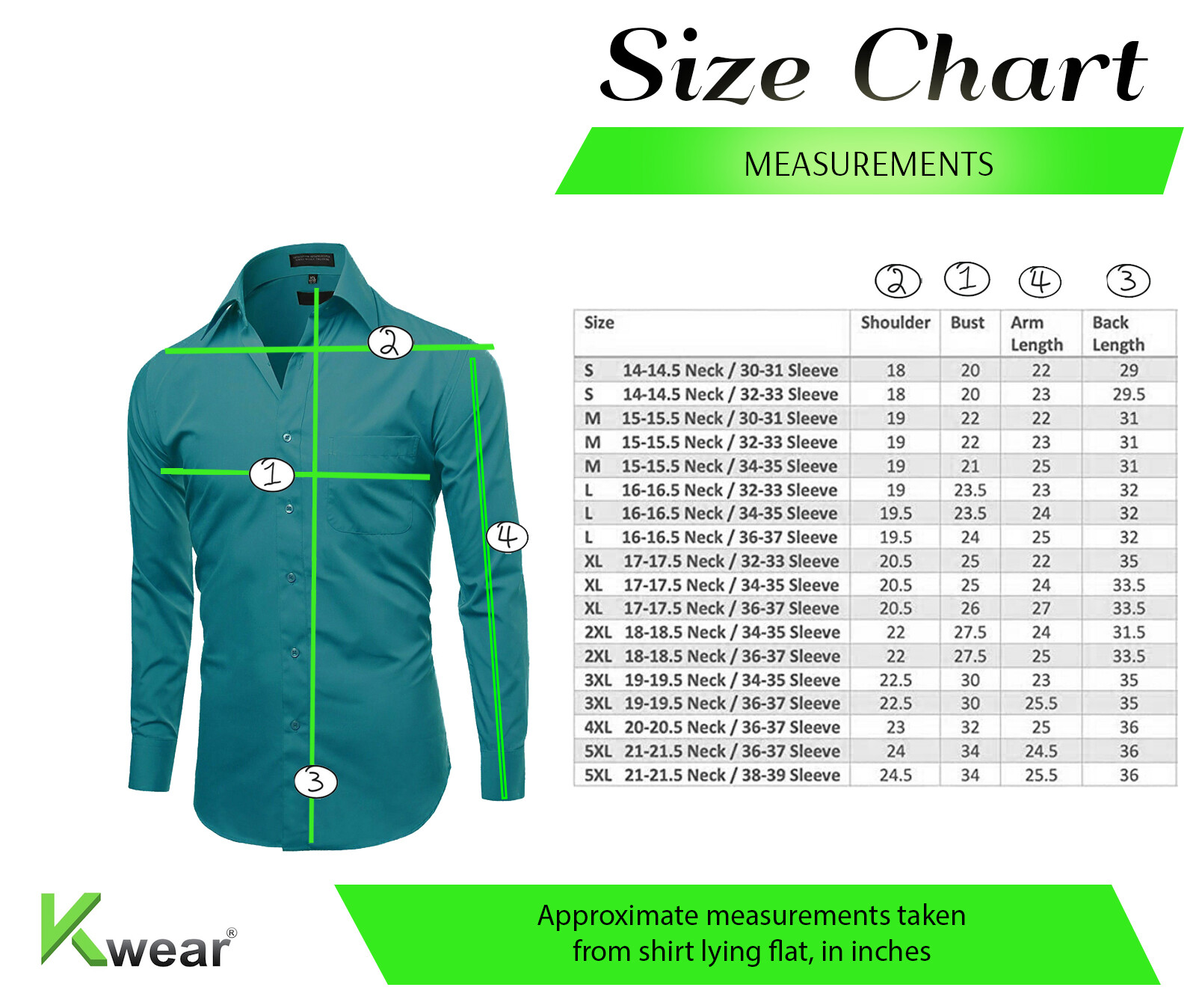 Men's Button Up Formal Dress Shirt Long Sleeve Regular Fit