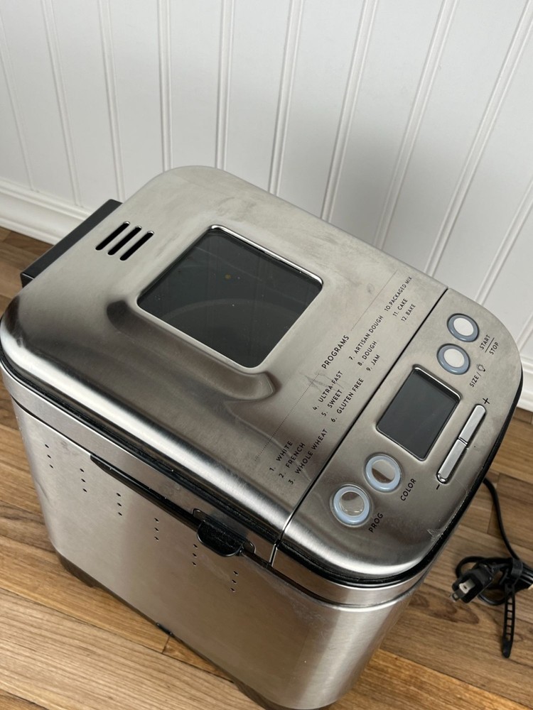 Cuisinart CBK-110 Bread Maker Compact Automatic Stainless Steel Silver - Tested