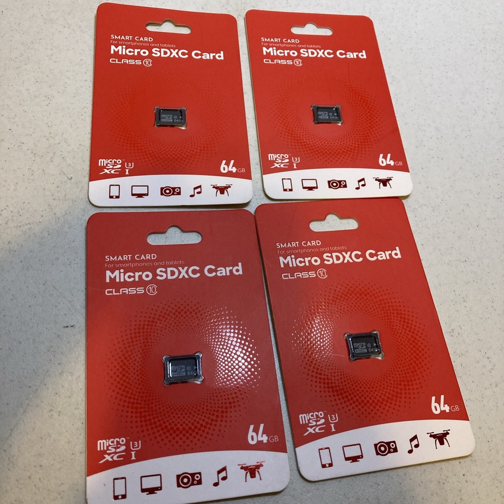 4 Micro SDXC 64 GB Cards / Phone Tablets . D5